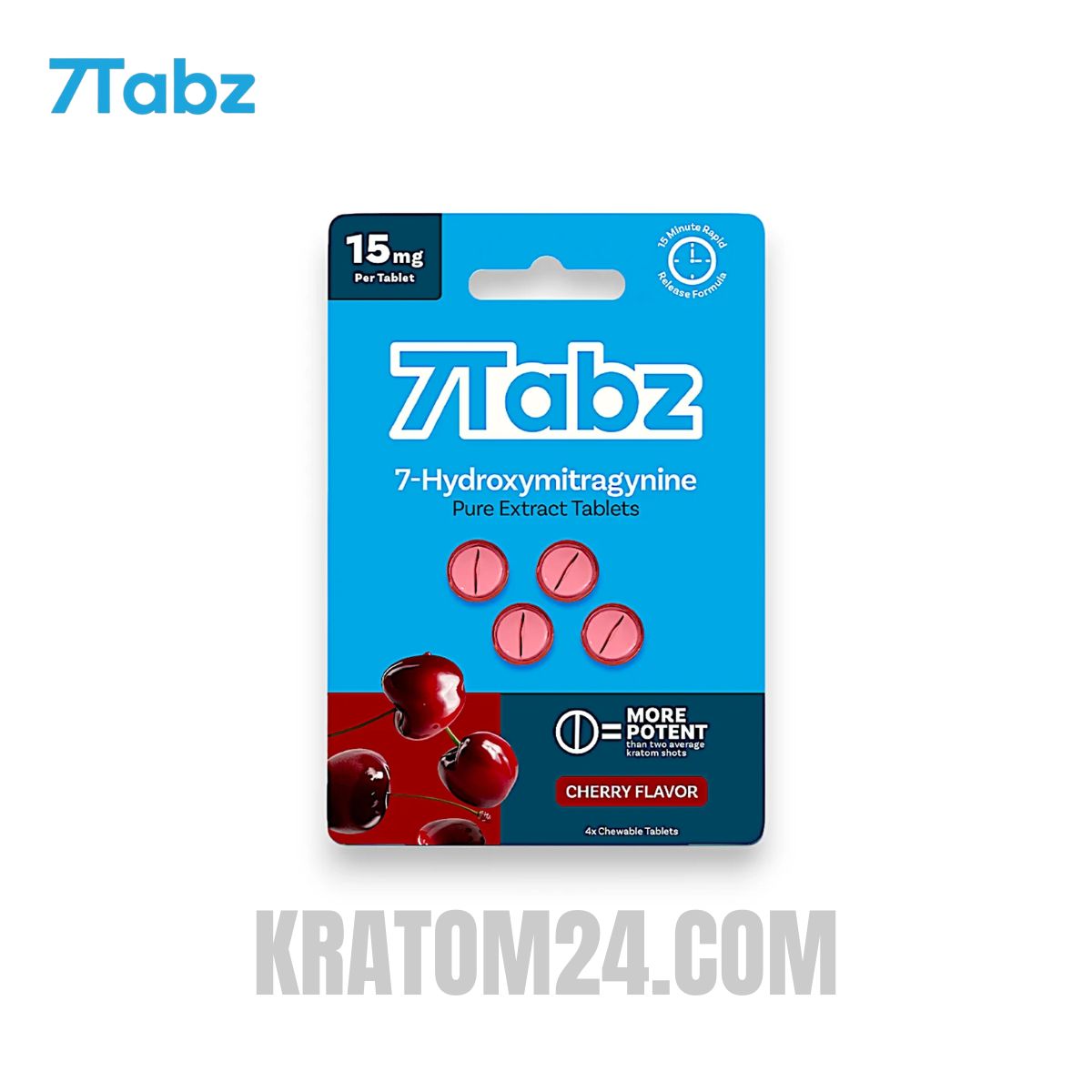 7Tabz 7-Hydroxymitragynine Kratom Tablets Cherry 60MG - 4CT 7Tabz 7-Hydroxymitragynine Kratom Tablets Cherry 60MG - 4CT