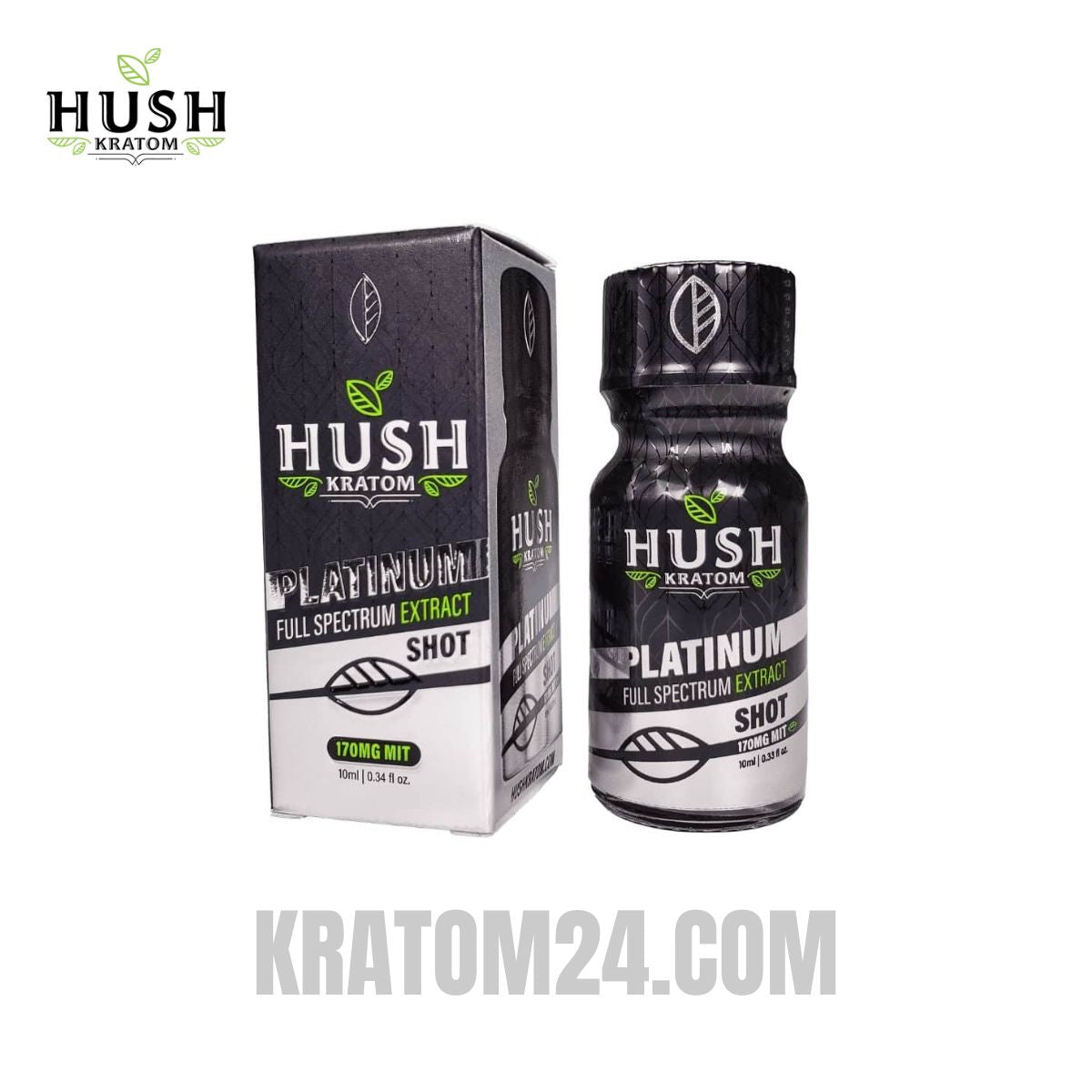 Hush Kratom Platinum Extract Shot 10ML Hush Kratom Platinum Extract Shot 10ML