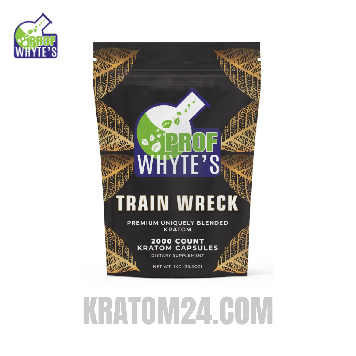 Professor Whytes Trainwreck Kratom Capsules 2000ct Professor Whytes Trainwreck Kratom Capsules 2000ct