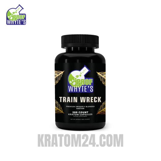 Professor Whyte's Trainwreck Kratom Capsules 200ct Professor Whyte's Trainwreck Kratom Capsules 200ct