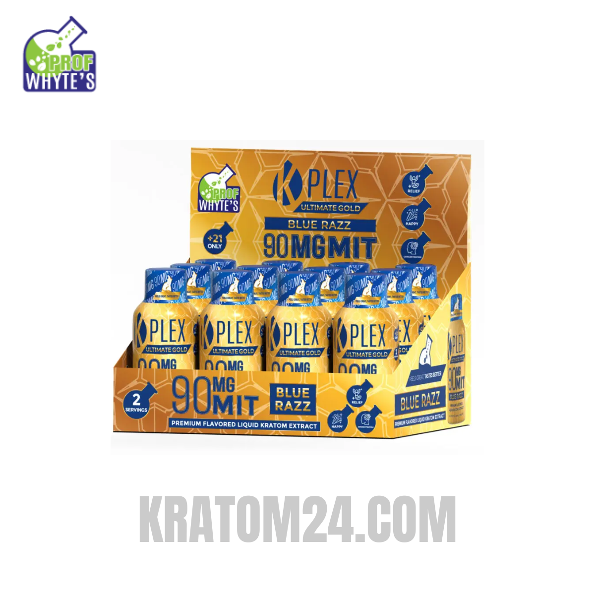 Professor Whytes Ultimate Gold 90MG MIT Extract Shot Case Professor Whytes Ultimate Gold 90MG MIT Extract Shot Case