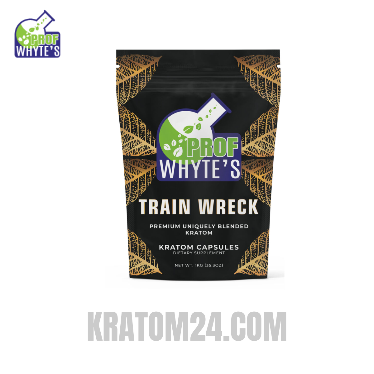 Professor Whyte’s Trainwreck Kratom Capsules 1KG Professor Whyte’s Trainwreck Kratom Capsules 1KG