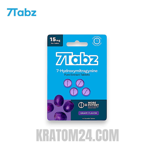 7Tabz 7-Hydroxymitragynine Kratom Tablets Grape 60MG - 4CT