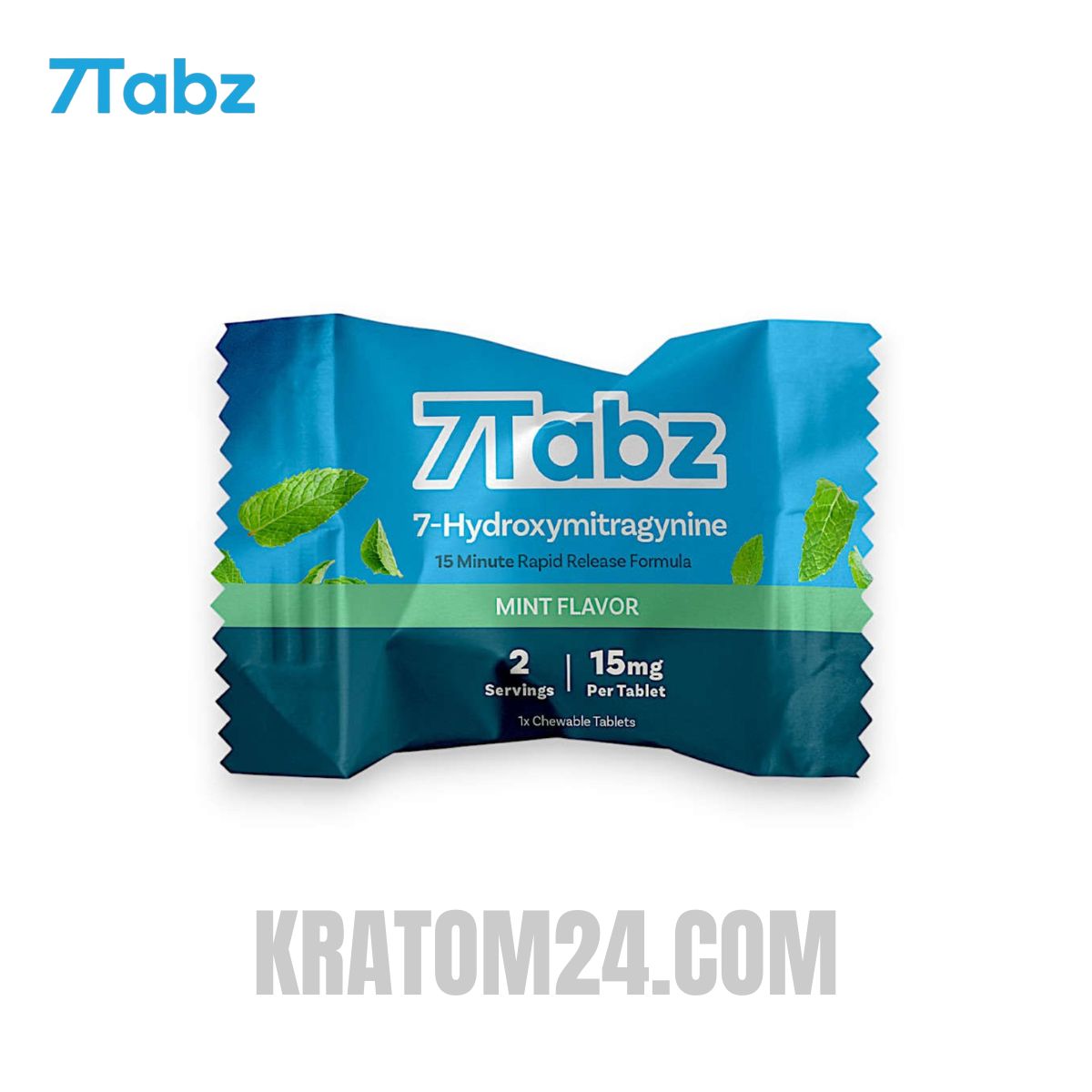 7Tabz 7-Hydroxymitragynine Kratom Tablets Mint 15MG - 1CT
