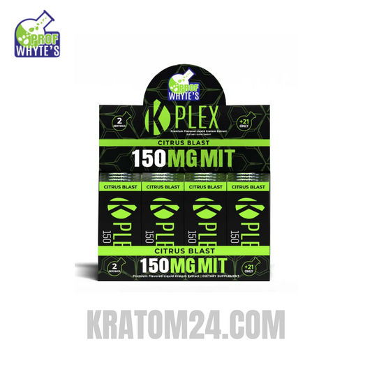 Professor Whytes K-Plex Liquid Kratom Extract Shots - Citrus Blast 150MG Case