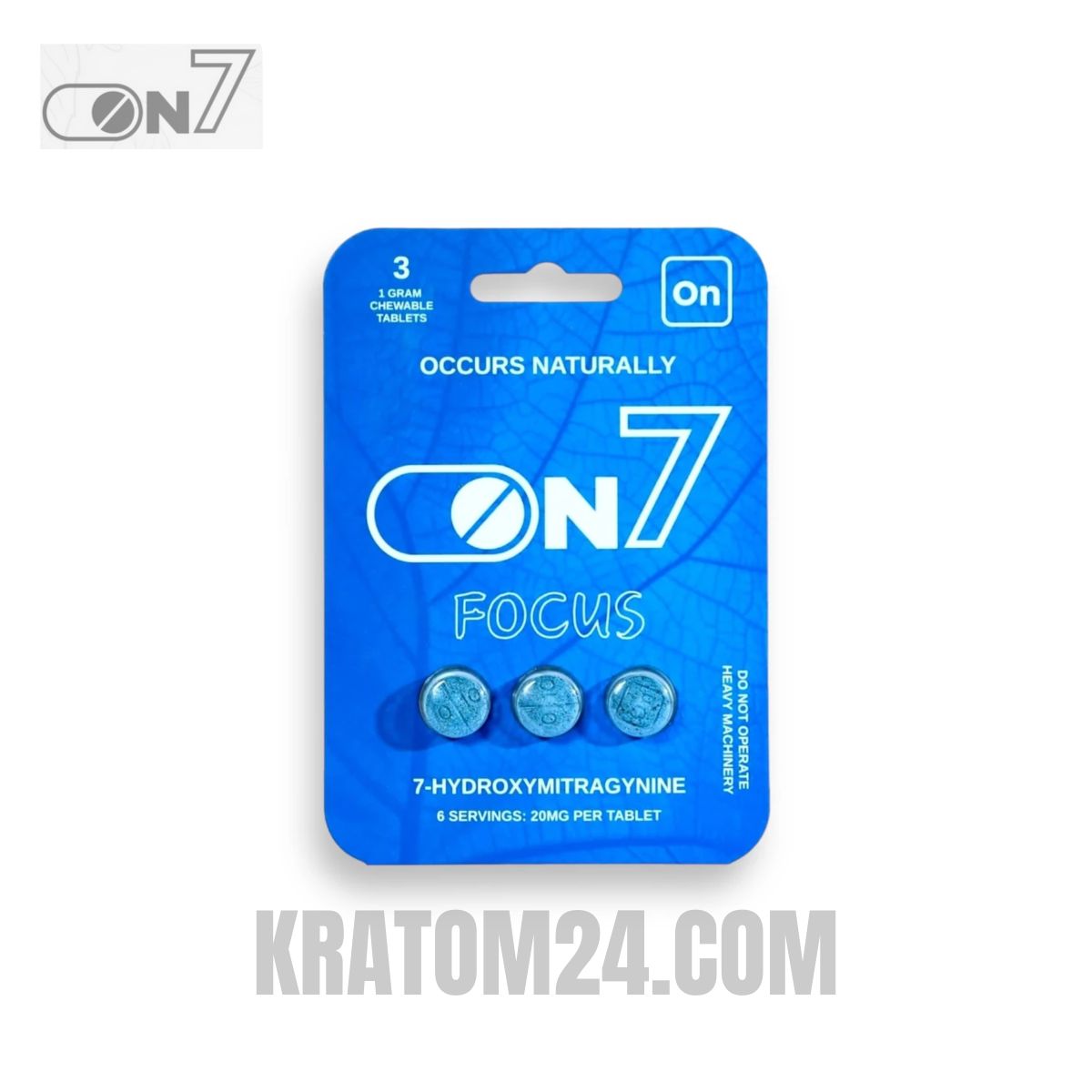 ON7 7 Hydroxy Kratom Tablets Focus 60MG