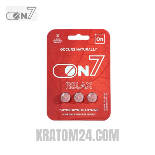 ON7 7 Hydroxy Kratom Tablets Relax - 3CT