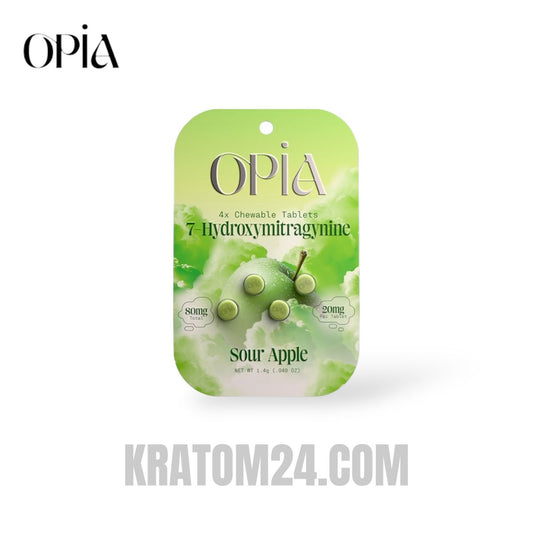 Opia 7 Hydroxy & Pseudo Kratom Tablets Sour Apple 80MG - 4CT