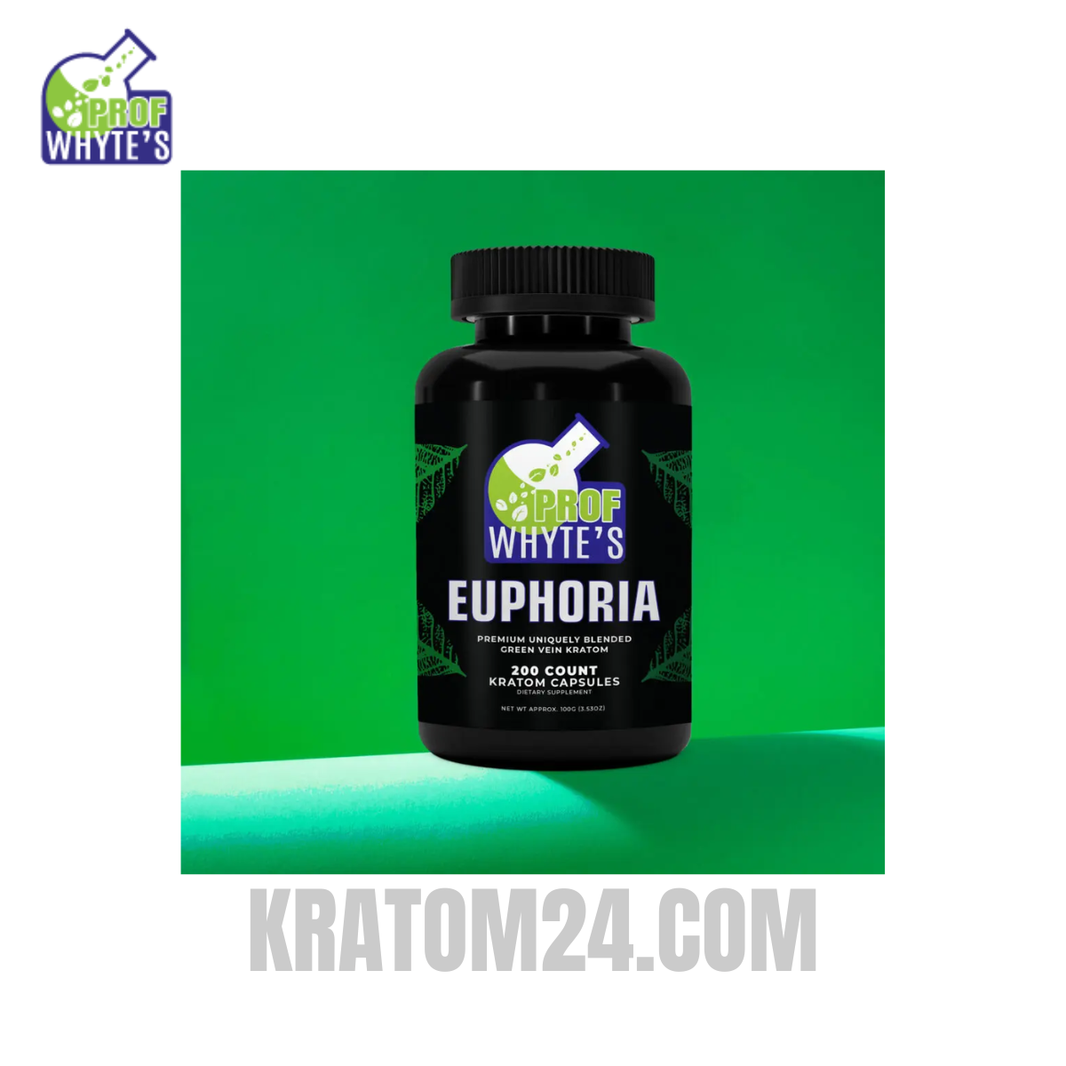 Professor Whyte’s Kratom Euphoria Capsules 100G (200ct)
