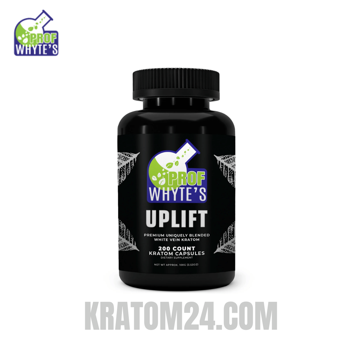 Professor Whyte's Kratom Uplift Capsules 100g (200ct)