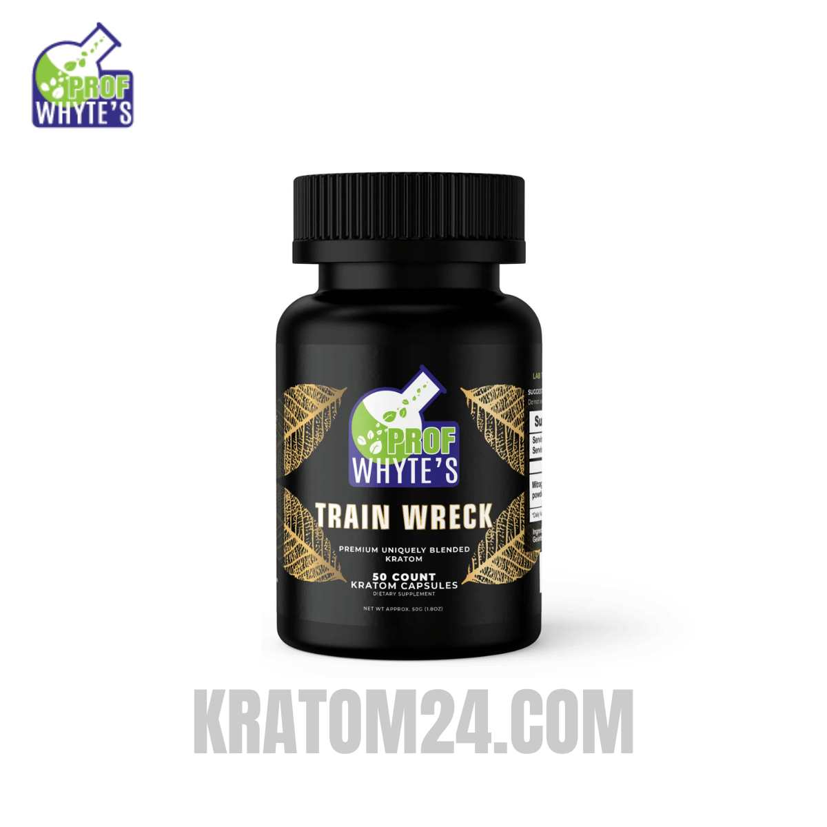 Professor Whytes Trainwreck Kratom Capsules 50ct