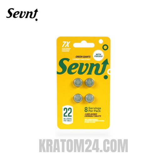 Sevn 7-Hydroxy + Pseudo Kratom Tablets Green Giants 22MG - 4CT