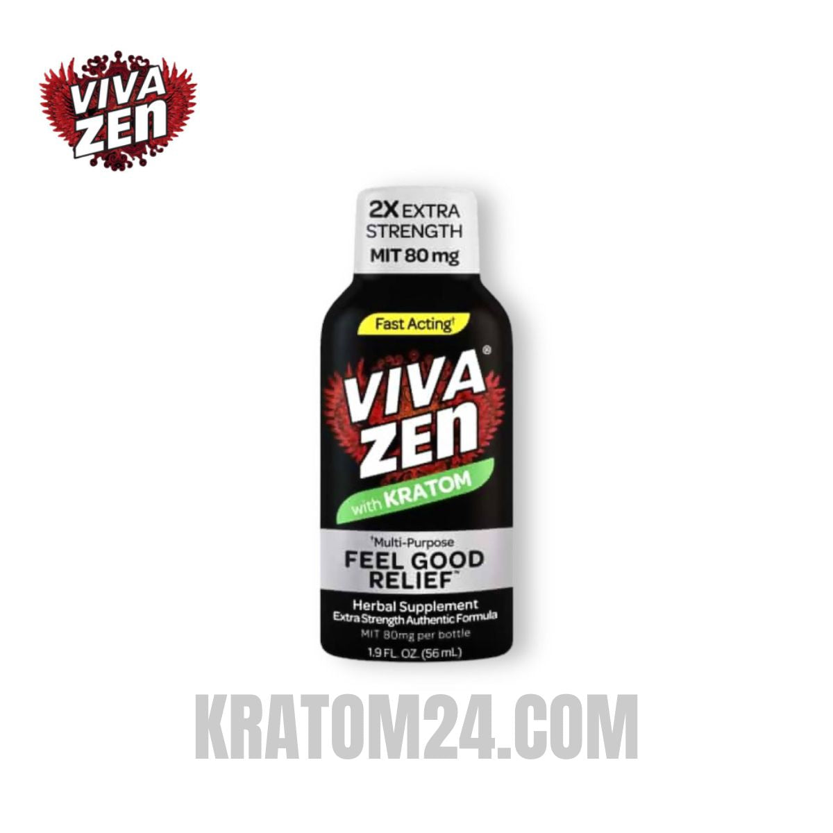 VivaZen2XExtraStrengthKratomExtractShot56mL