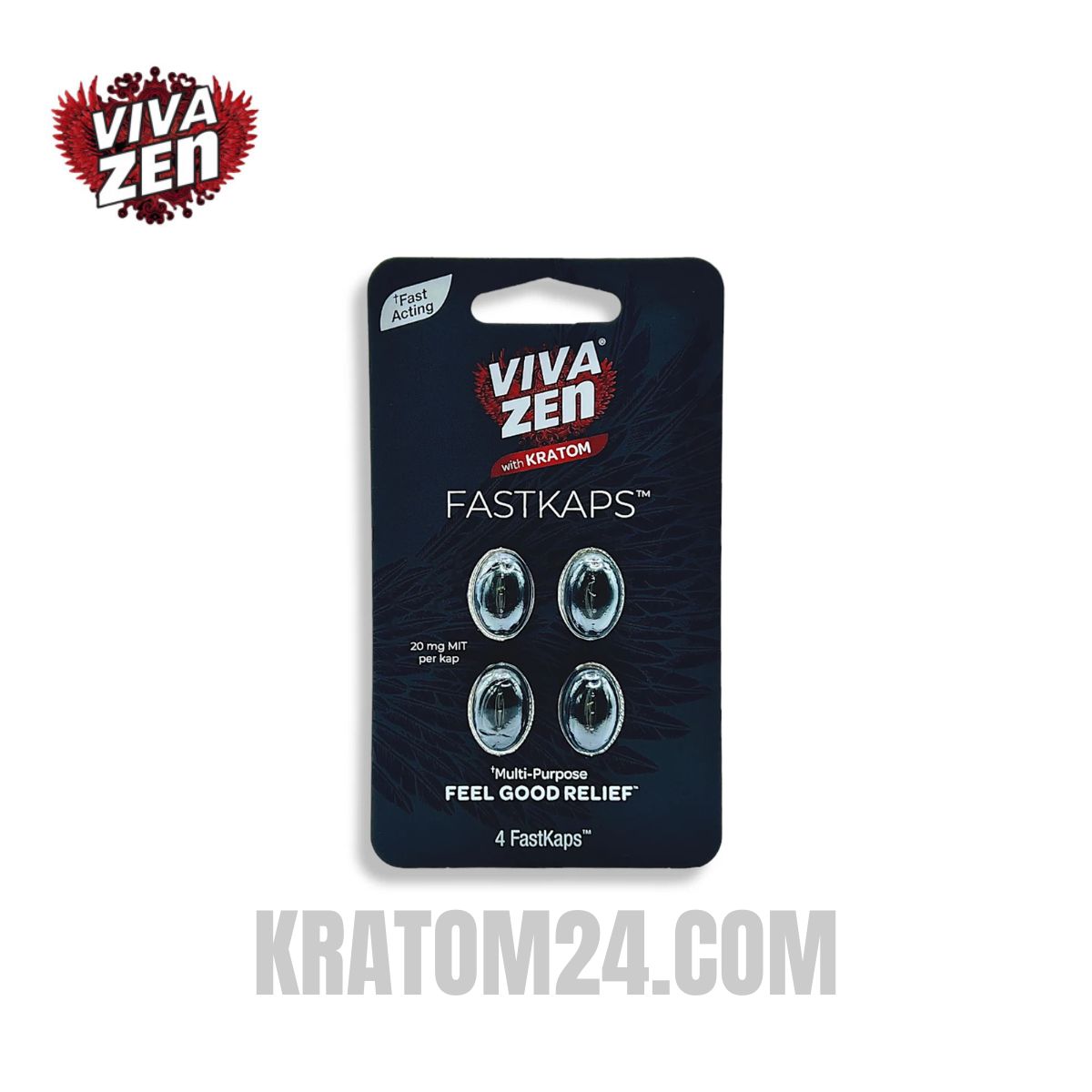 VivaZenKratomExtractFastkapsSoftGelsCapsules20mg